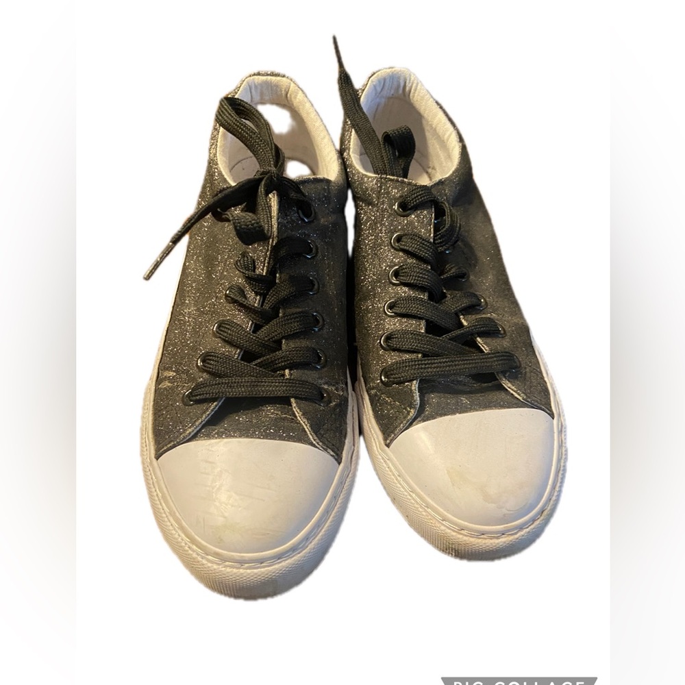 Pierre Dumas Glitter Black Sneakers